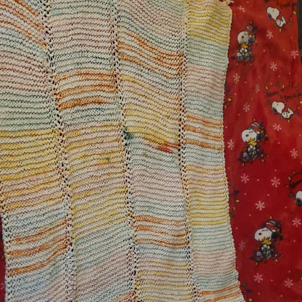 Pastel Knit Blanket
